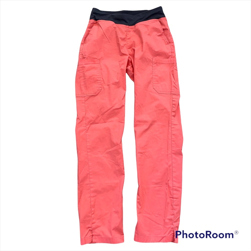 Easy STRETCH by Butter-Soft Coral Color 5-Pocket Yoga Scrub Pants Size Small